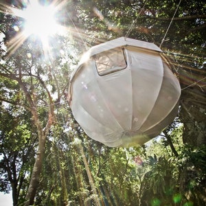 Tree House Dome 13FT BY DOMESPACES THD2444. Luxury Camping and Nature Living