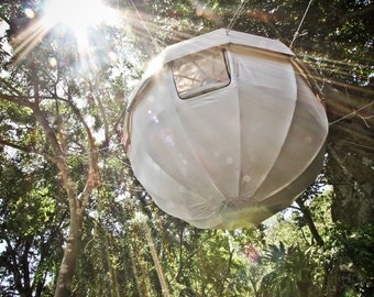 Tree House Dome 13FT BY DOMESPACES THD2444. Luxury Camping and Nature Living