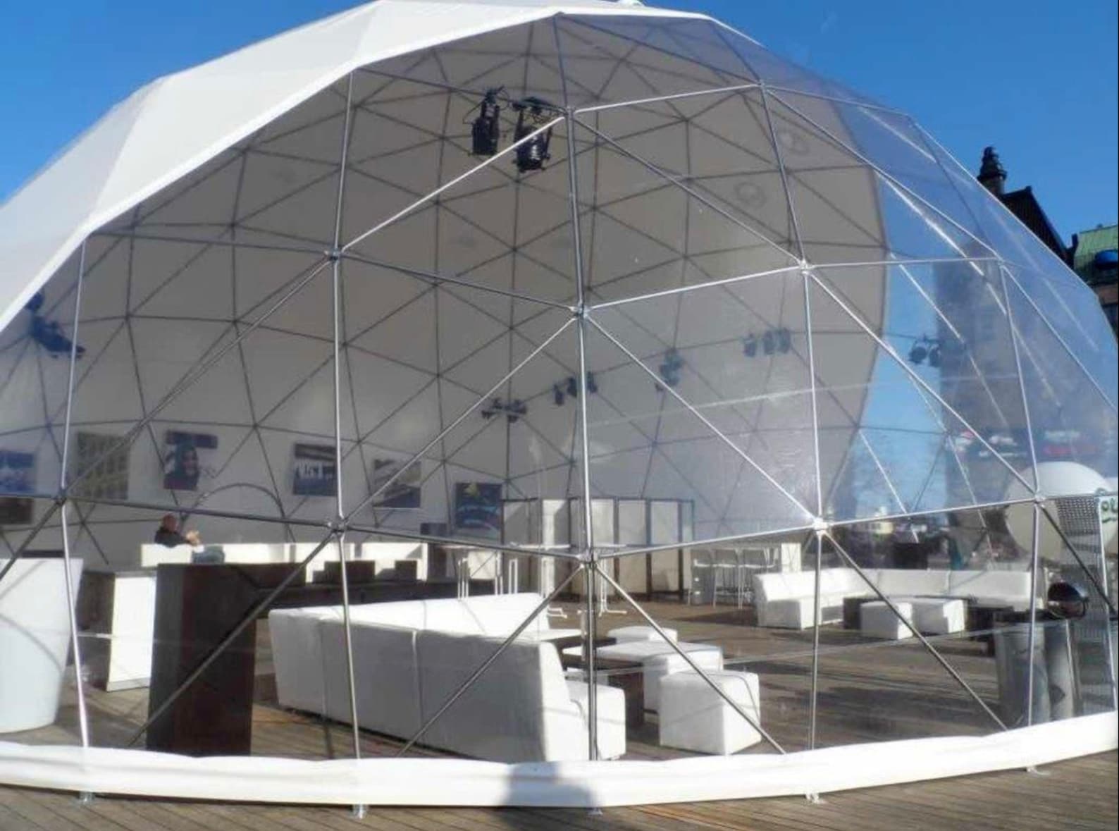 Geodesic clear dome 49ft in diameter by Domespaces Etsy