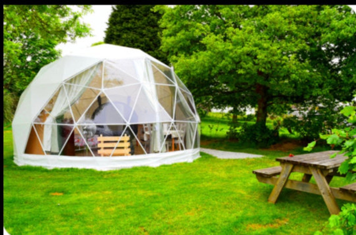 Geodesic Clear Dome 13 ft in diameter by Domespaces Etsy