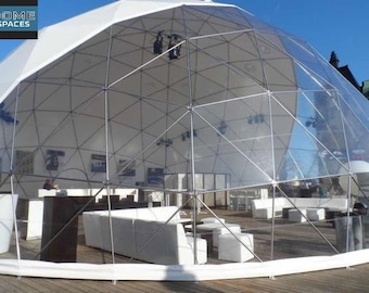 Geodesic Dome 72 ft in Diameter by Domespaces DS2260. Luxury Camping