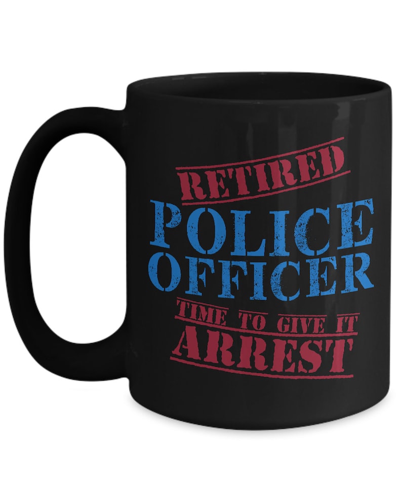 Police Officer Retirement Gifts Retired Police Time To Give Etsy