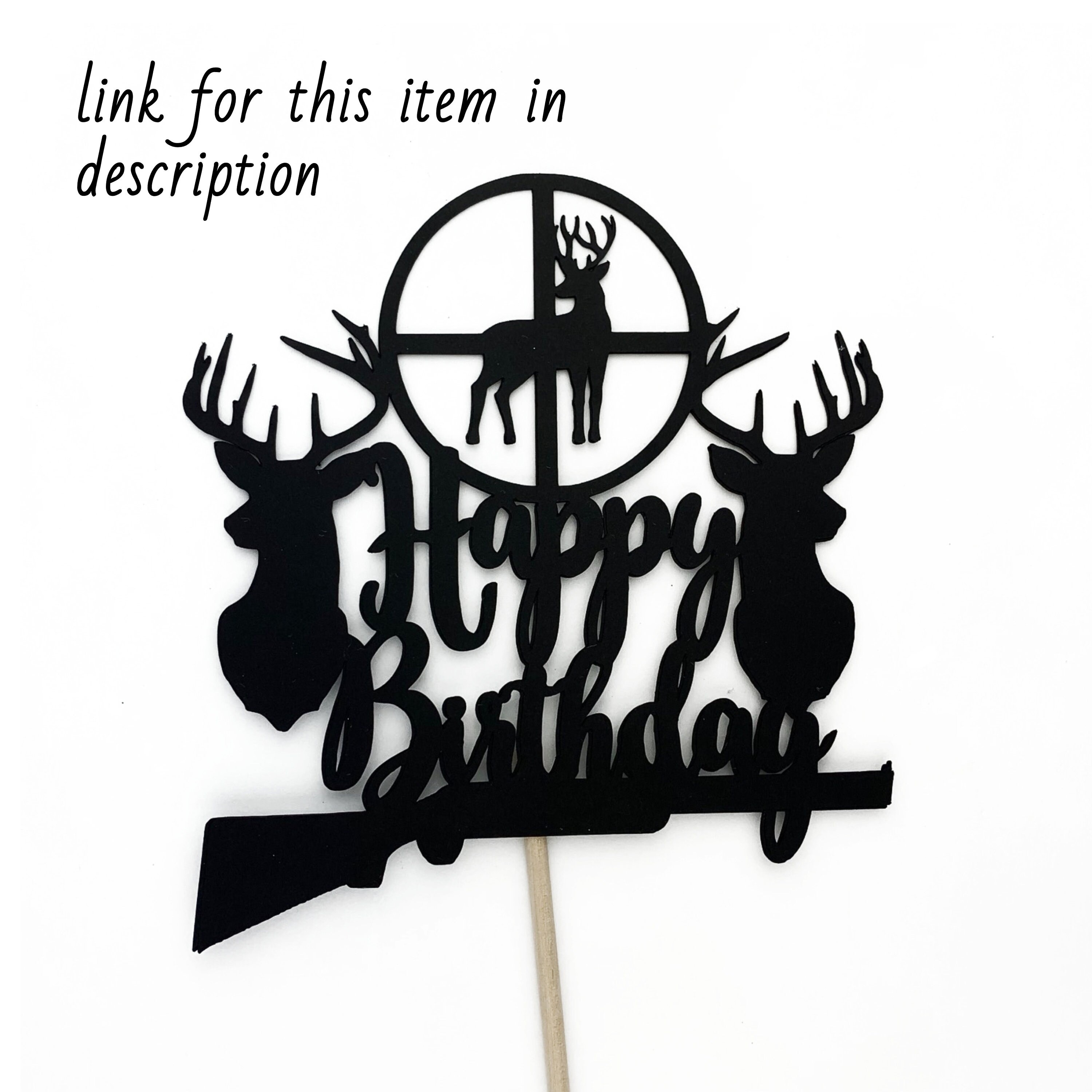 Deer Hunting Birthday cupcake toppers 12 count Camoflauge Etsy
