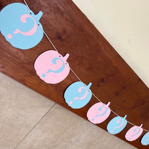 Halloween Baby Shower Gender Reveal Pumpkin Baby Brewing Garland Banner Decor Decorations | Boy or Girl | Boo-y or Ghoul