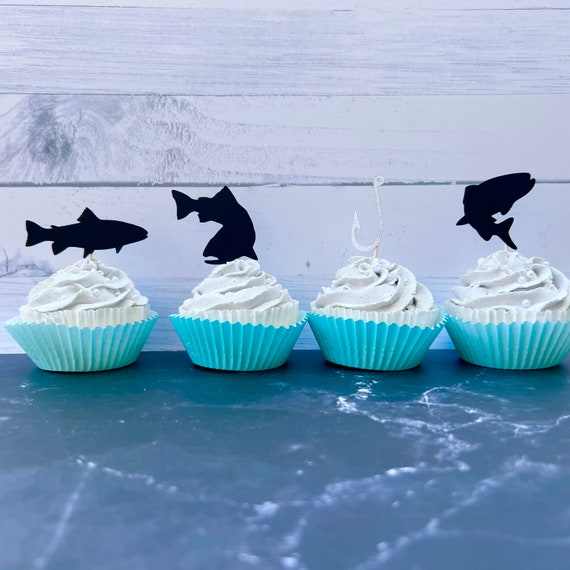 Fishing Party Cupcake Toppers Fishing Cupcake Toppers Fishing