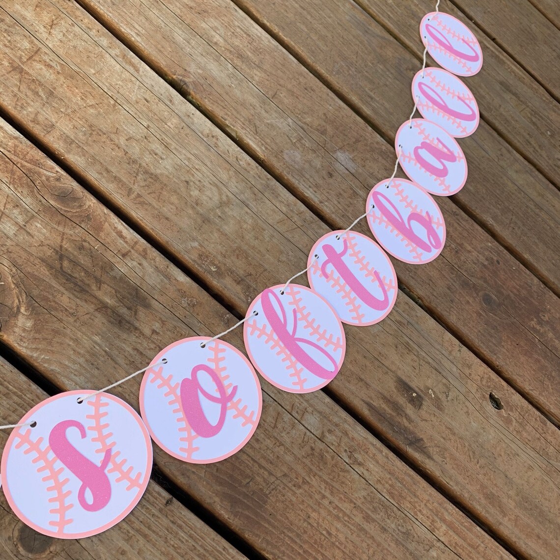 Baseball or Softball Boy or Girl Gender Reveal Party Garland Etsy