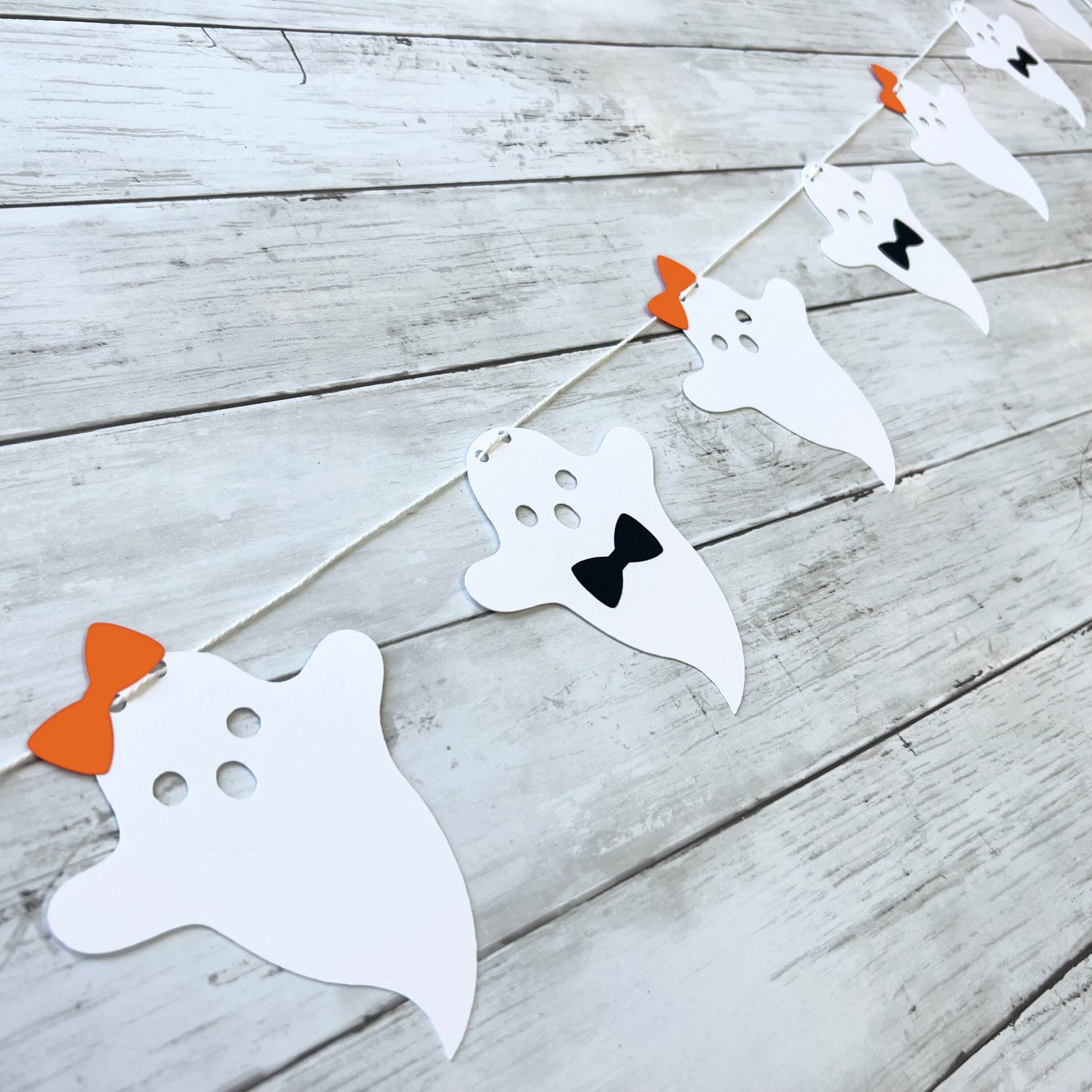Halloween Ghost Gender Reveal Garland Banner Halloween Gender Reveal Decorations Halloween Baby Shower Booy or Ghoul