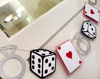 Lucky In Love Gambling Casino Poker Las Vegas Bachelorette Wedding Bridal Bride Party Decorations