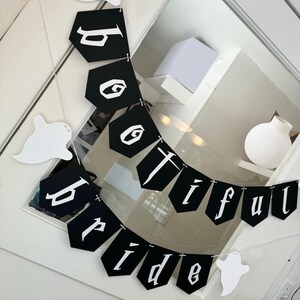 Ghost Bride Halloween Dead Witch Banner Death Do Us Part Wedding Bridal Shower Bachelorette Party Decorations Decor