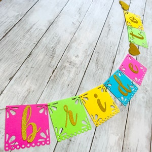 Fiesta Papel Picado Novia a ser Señorita a la Señora Banner Despedida de Soltera Cactus Taco Sobre Amor Decoraciones de Banner Despedida de Soltera en Nashville
