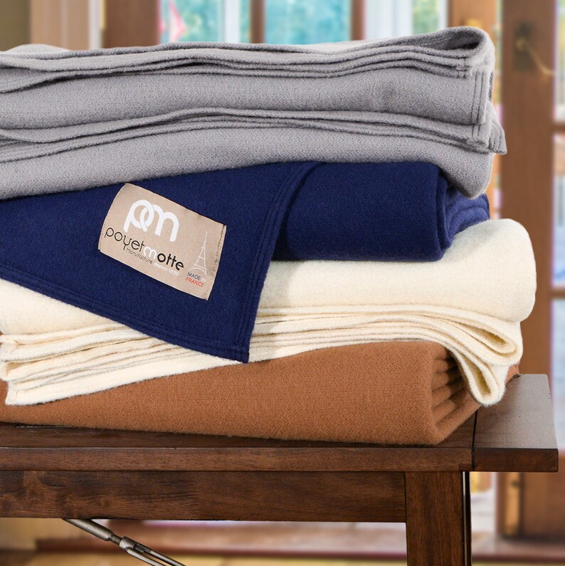Poyet Motte Antibes Lightweight Wool Blanket 100 Wool Blanket Etsy