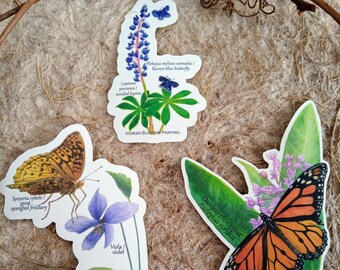 STICKERS! Native Plants and the specialists they host can now dazzle your world and that of your friends