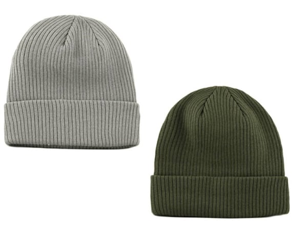 100% Cotton Knitted Hat Knit Beanie 