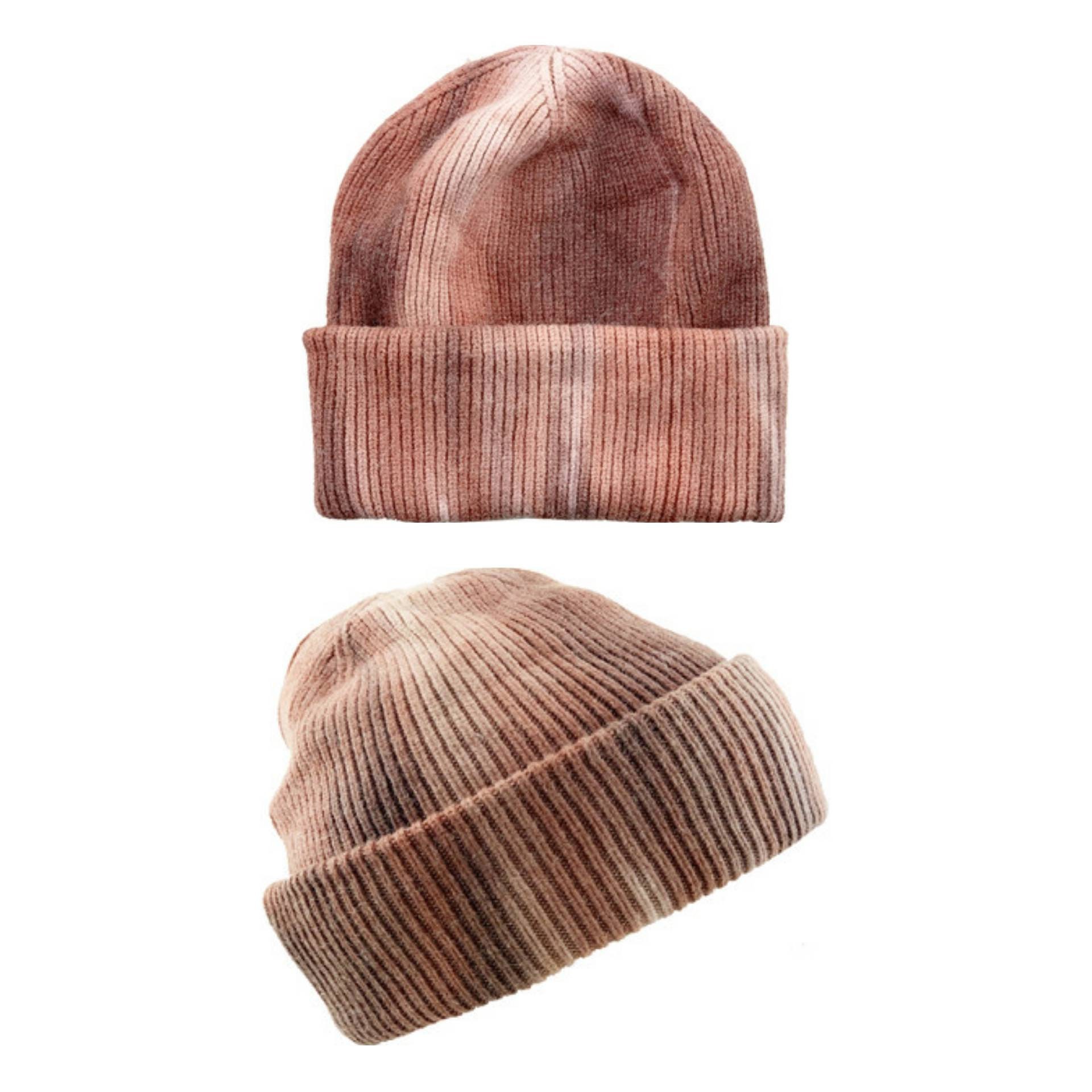 Tie Dye Cuffed Knit Beanie - Etsy display picture 1