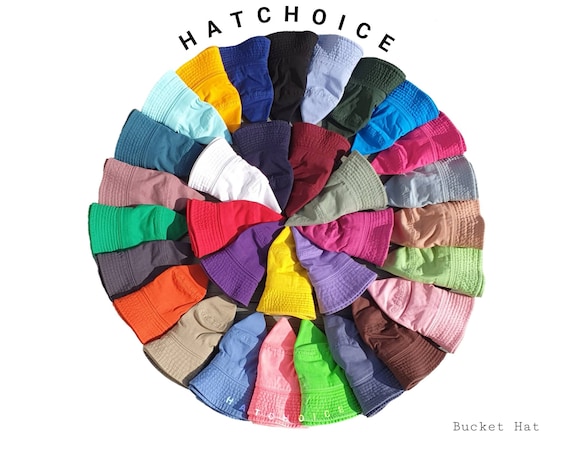 100% Cotton BUCKET HAT Color Match Your Style - Etsy