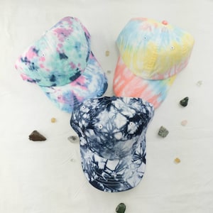 Tie-Dye 100% Cotton Cap / Tie-Dye Dad Hat / Tie Dye Pastel