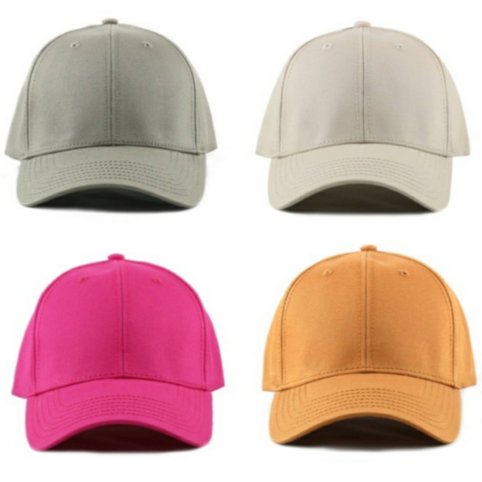 Structured Cap 100% Cotton Structured Baseball Cap, Sports Classic, Adjustable - Etsy