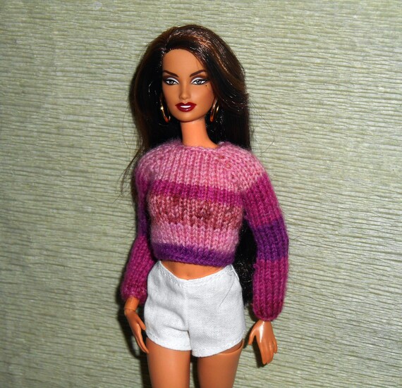Sweater for Barbie dolls Barbie knit jumper Barbie MTM top Etsy