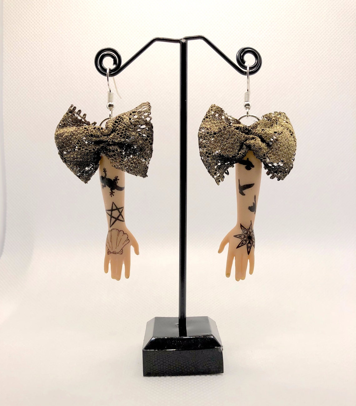 Barbie Arm Earrings Doll Earrings Tattoo Earrings Gift for | Etsy