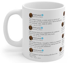 David Lynch | Twitter Edition | 11oz ceramic mug