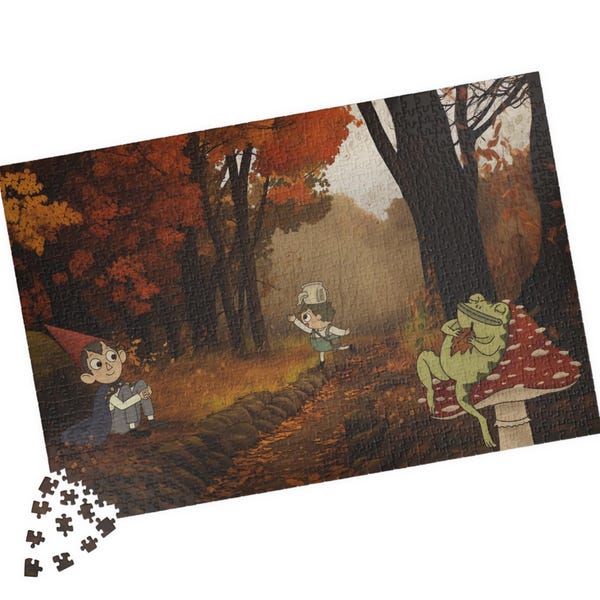 Over The Garden Wall  - 110, 252, 520 and 1014 piece jigsaw puzzle