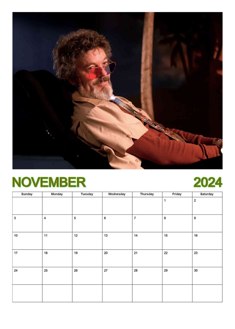 Hunks of Twin Peaks, A4 Wall calendar, 2024 version image 9