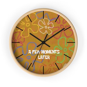 Spongebob Wall Clock - Etsy