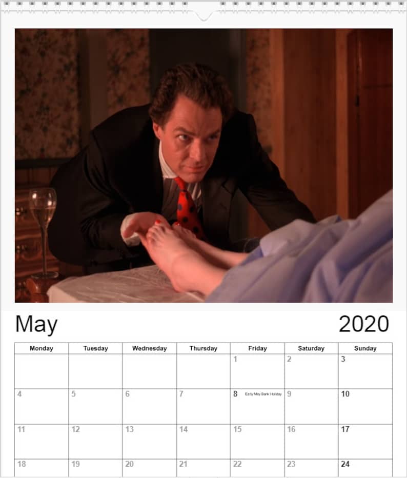 Hunks of Twin Peaks A4 Wall calendar 2021 version 2022 Etsy