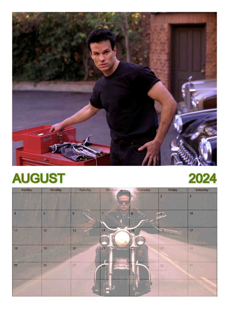 Hunks of Twin Peaks, A4 Wall calendar, 2024 version image 3