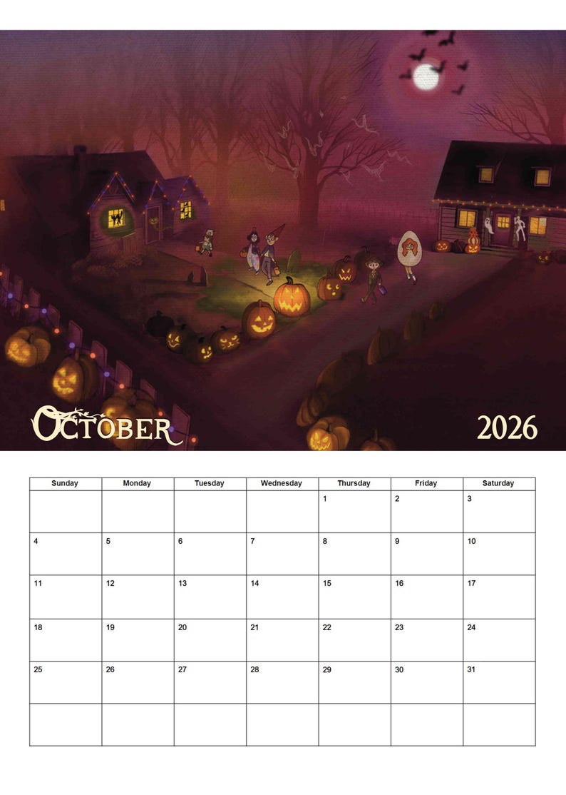 Over the Garden Wall, A4 Wall Calendar, 2026 Version - Etsy UK