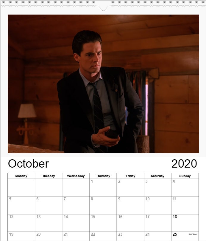 Hunks of Twin Peaks A4 Wall calendar 2021 version 2022 Etsy