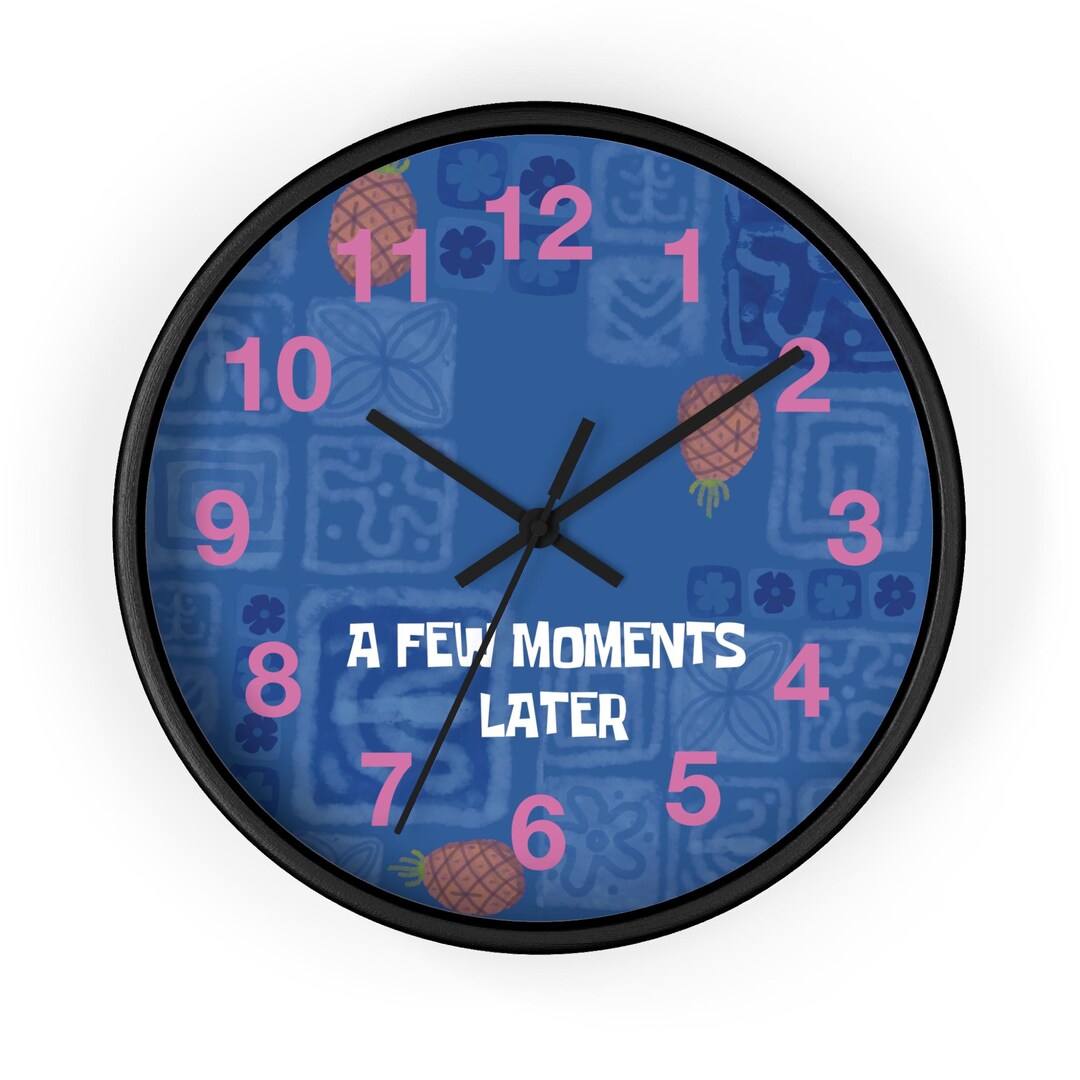 Spongebob Squarepants, A Few Moments Later, Wall Clock - Etsy Canada