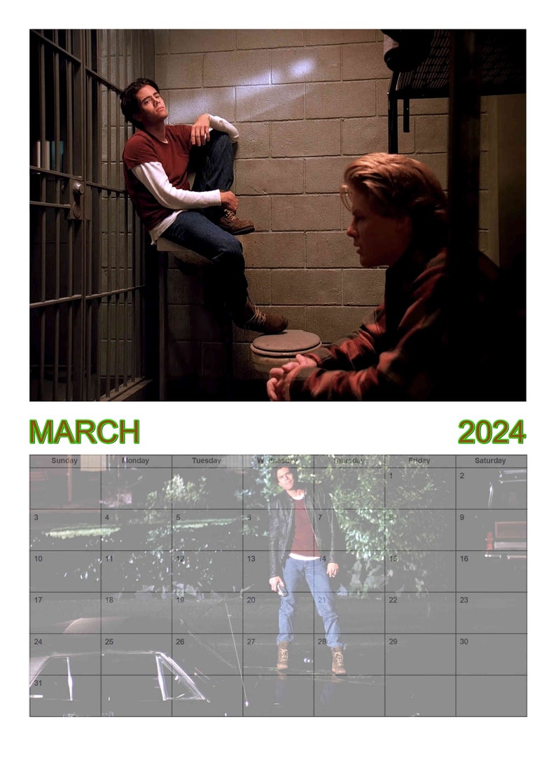 Hunks of Twin Peaks, A4 Wall calendar, 2024 version image 10