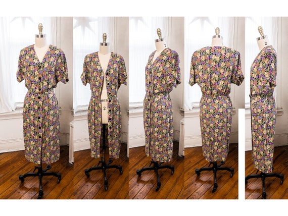 button front floral dress with pockets - image 10