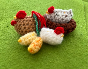 Little Crochet Chickens