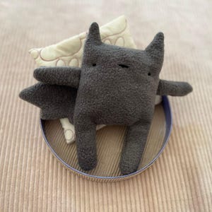 Handmade Fleece Wolf Plush: Soft Cuddly Toy (15cm)
