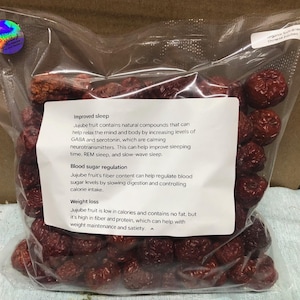 2 lbs organic sun dried jujubes