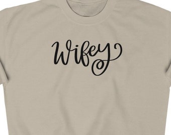Wifey Hubby PNG Matching Couple Shirt Design Newlywed Sublimation Printable Gift Set SVG File Digital Download for Bride