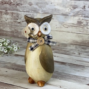 Home Decor pottery owl - collectible - figurines - gift for mom - gift for dad Buffalo Vintage Finds