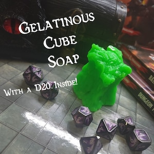 D&D Soap |  Gelatinous Cube Soap  |  Dice Soap