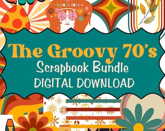 The Groovy 70’s Scrapbook Bundle - Digital Download