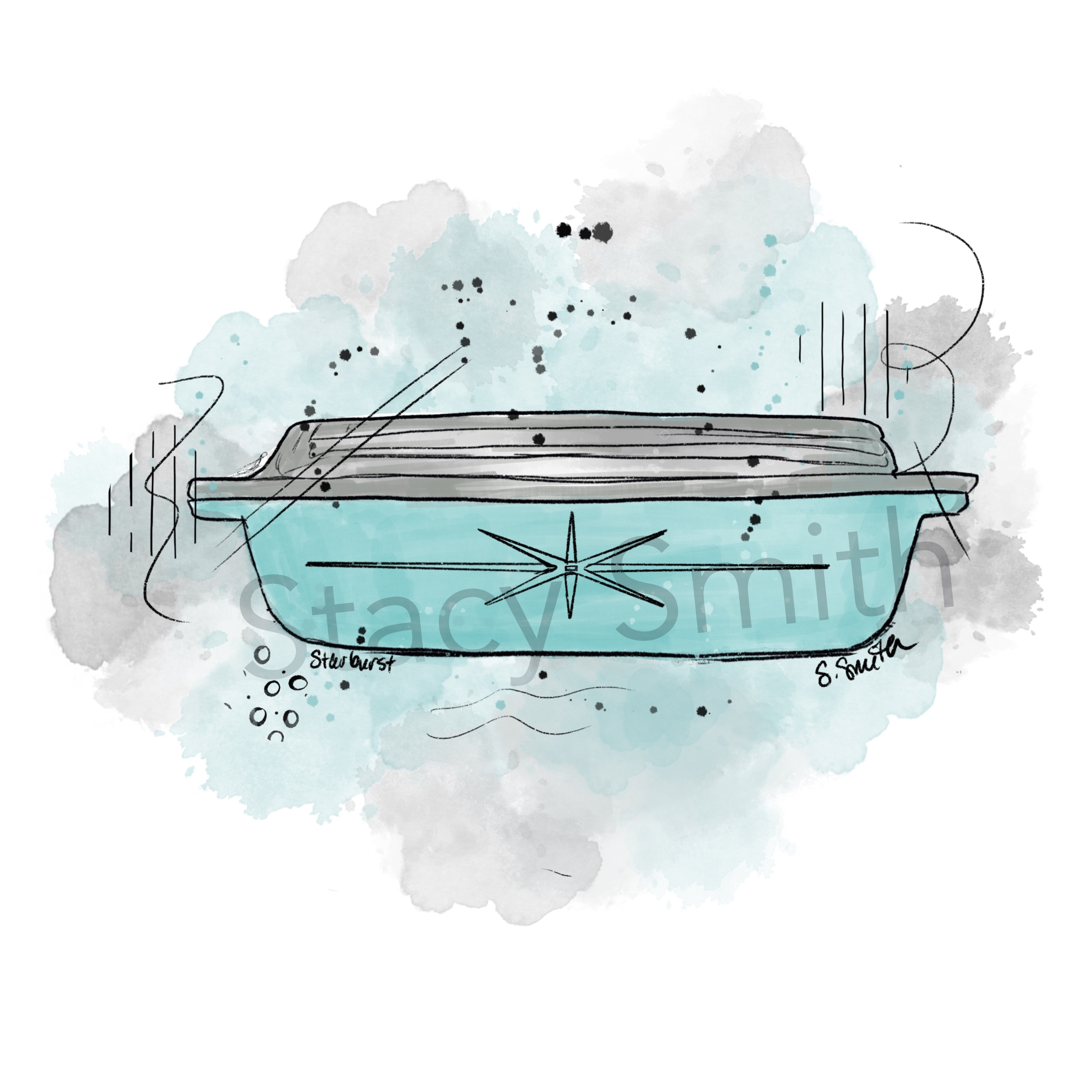 Vintage Pyrex Drawing Starburst Pattern DIGITAL DOWNLOAD - Etsy