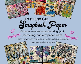 Scrapbook Paper Bundle - DIGITAL DOWNLOAD