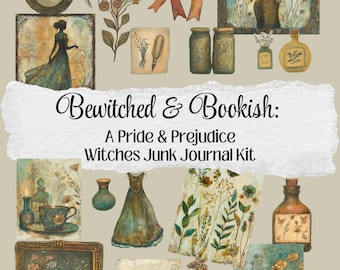 Bewitched and Bookish Printable Junk Journal Kit