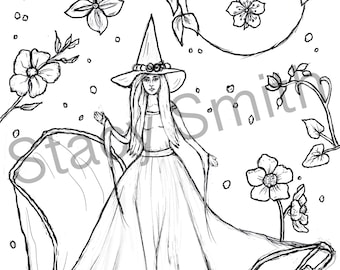 Coloring Page “Luna Finn” - PDF DIGITAL DOWNLOAD
