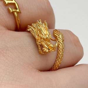 Bague dragon or store