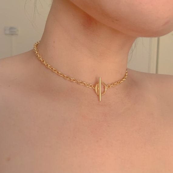 Bar choker necklace discount