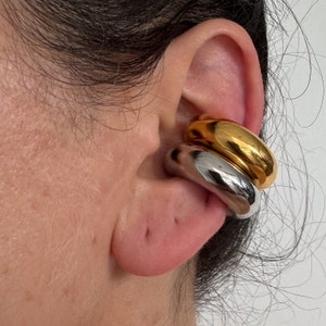Ear Cuff No Piercing Gold Earrings Conch Earrings Conch Cuff Conch Hoop Statement Earrings Minimalist Earrings No tarnish Gift for her