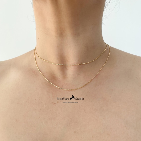 Gold Necklace, Dainty Necklace,Simple Necklace, Layering necklace, Dainty Necklace, Minimalist Necklace,