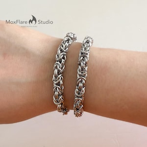Punk Silver Hand Chain Bracelet For Men - Gothic Finger Ring & Wrist Cuff Bracelet - View #11